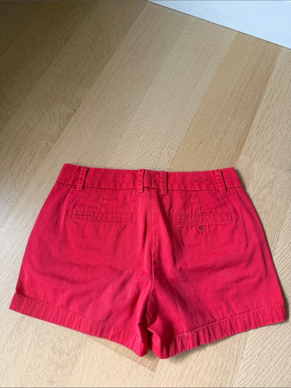 J. Crew Bright Red Cotton Chino Shorts